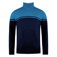 Lyle & Scott Croft Golf Mens Teal Blue Sweater