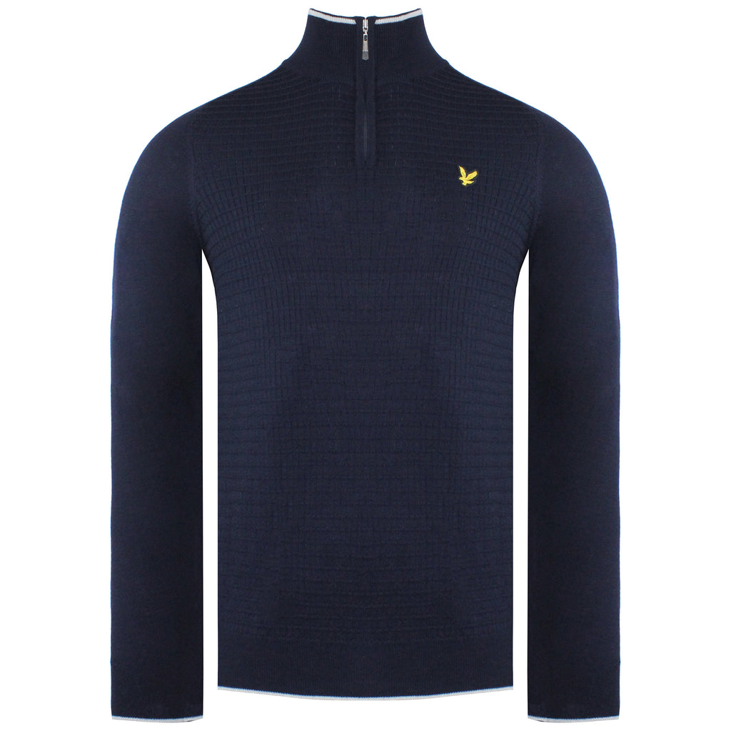 Lyle & Scott Merino Golf Mens Navy Sweater