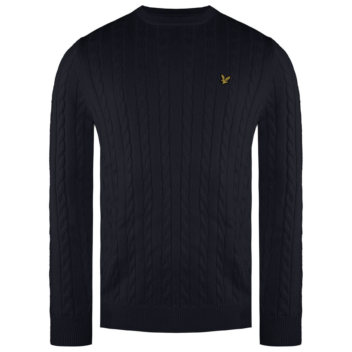 Lyle & Scott Cable Mens Navy Sweater