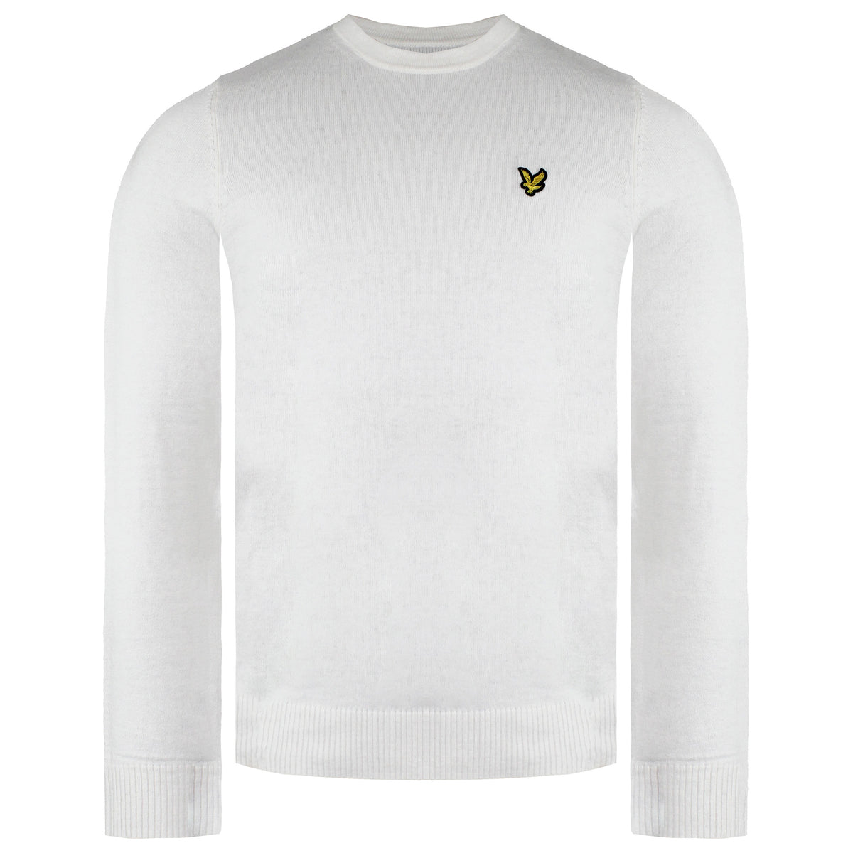 Lyle & Scott Merino Mens White Sweater