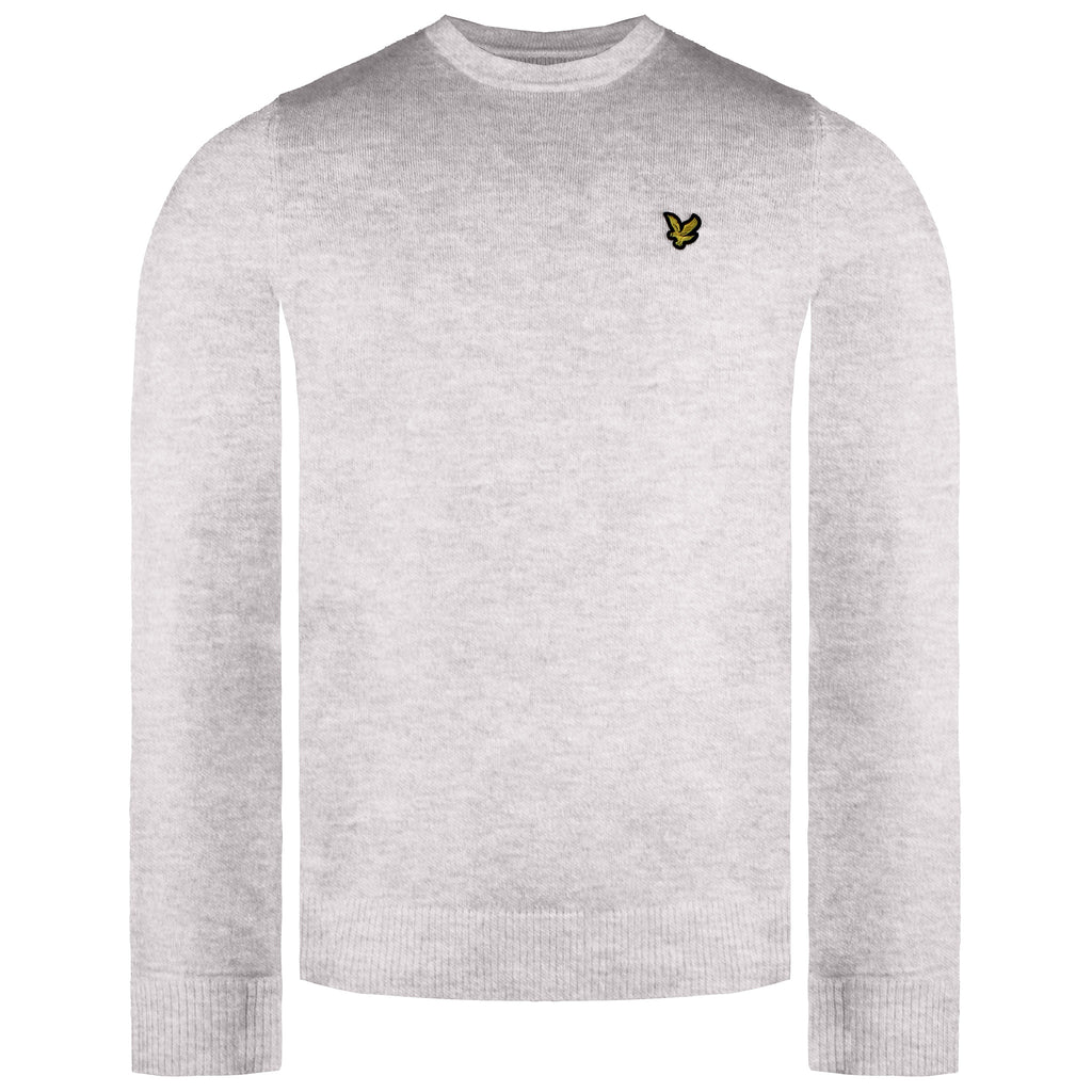 Lyle & Scott Merino Mens Light Grey Sweater