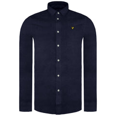 Lyle & Scott Multi Yarn Brushed Mens Navy Shirt