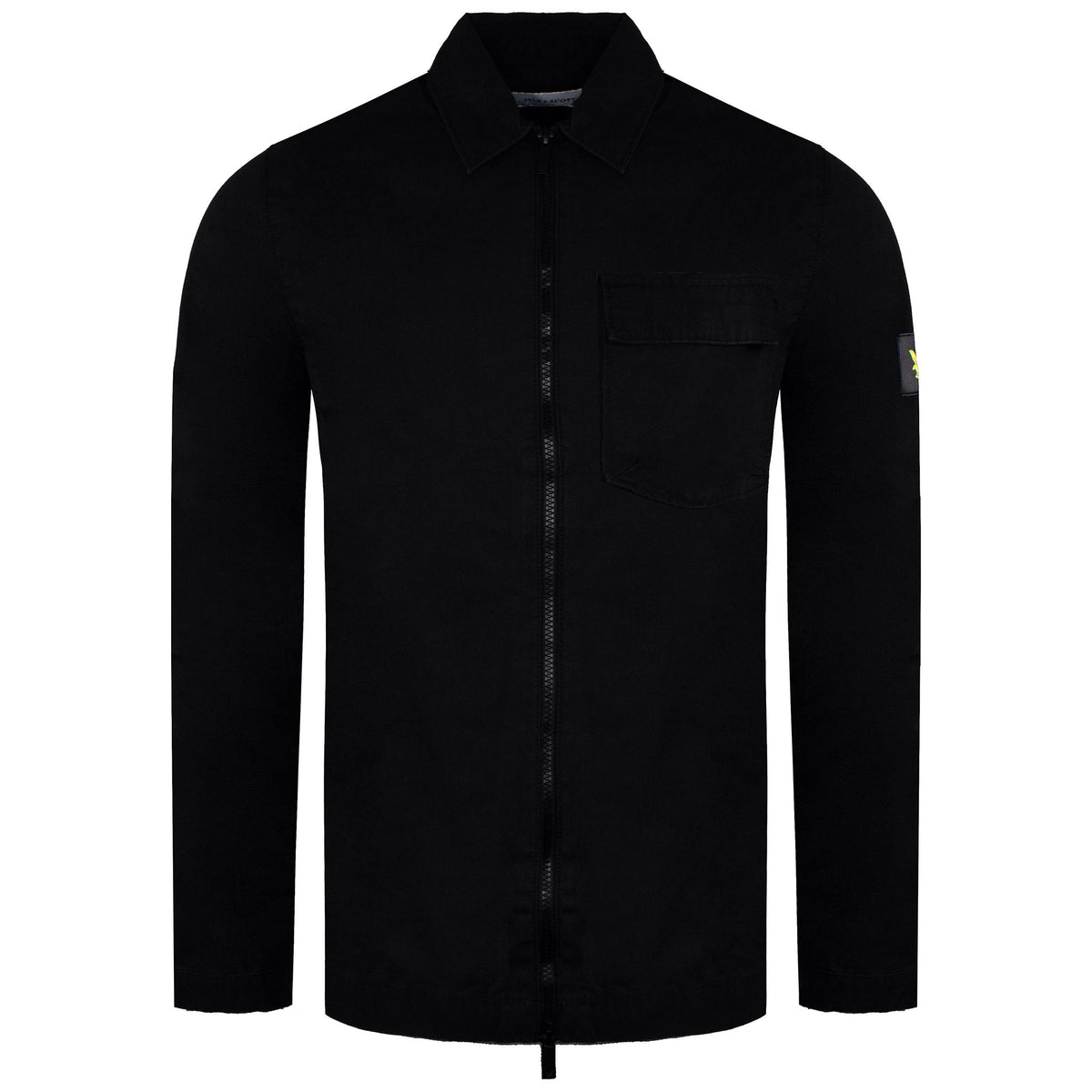 Lyle & Scott Overshirt Utility Mens Black Jacket