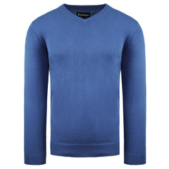 Barbour Pima Cotton Mens Blue Sweater