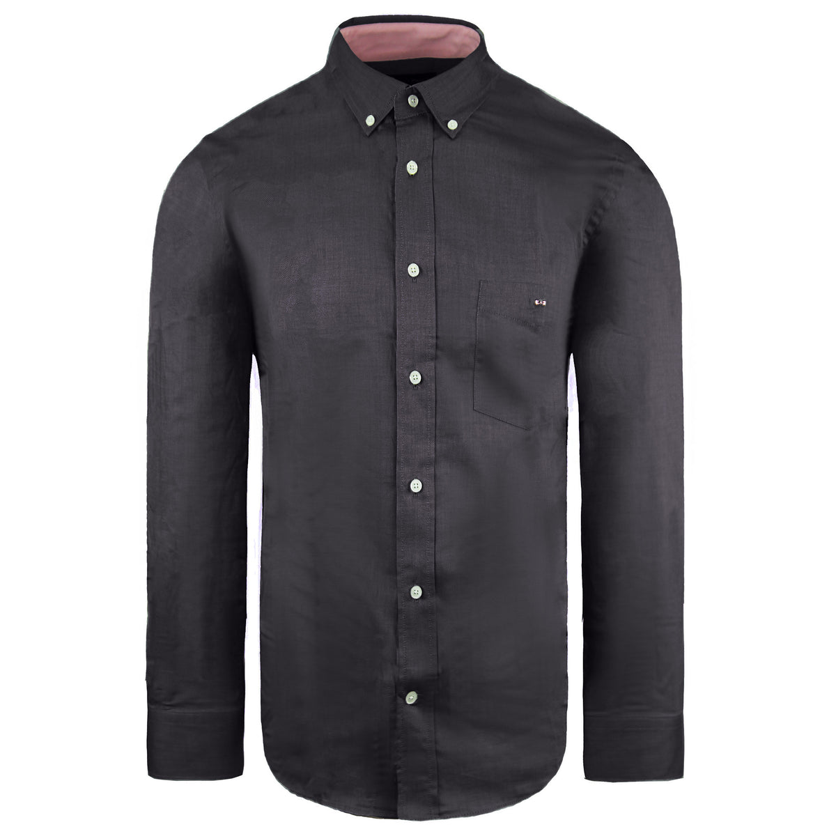 Eden Park Paris Regular Mens Grey Oxford Shirt