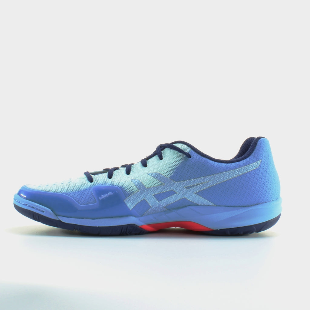 Asics Gel-Blade 6 Blue Synthetic Womens Lace Up Trainers R753N 400