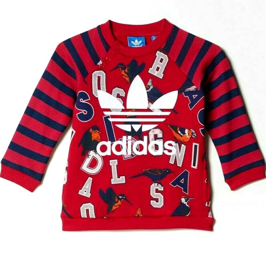 Adidas Originals Kids Red/Navy Blue Tracksuit