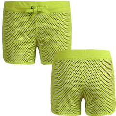 Adidas Team Sporty Womens Green/Blue Reversible Shorts