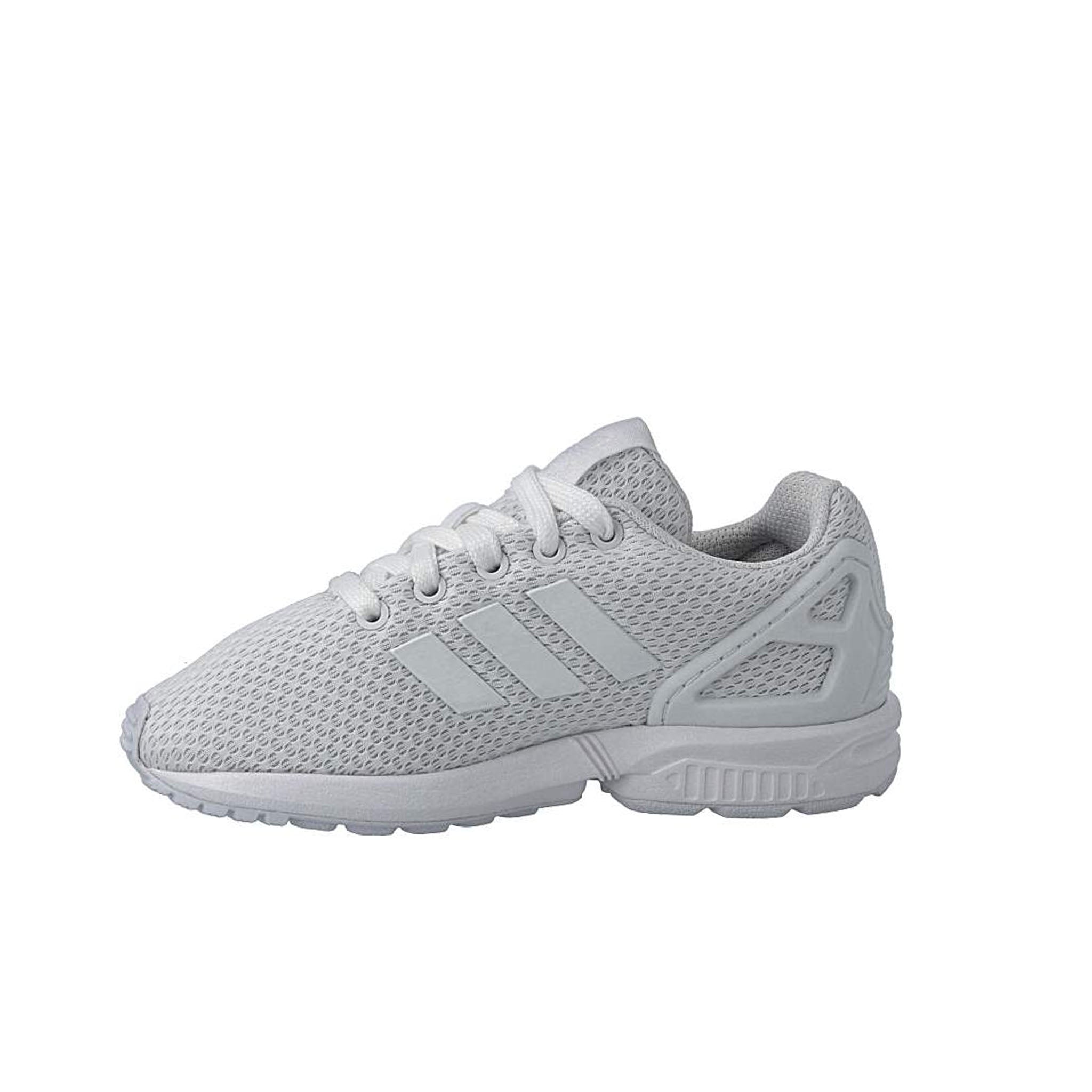 Adidas ZX Flux Lace-Up White Synthetic Kids Trainers S81421