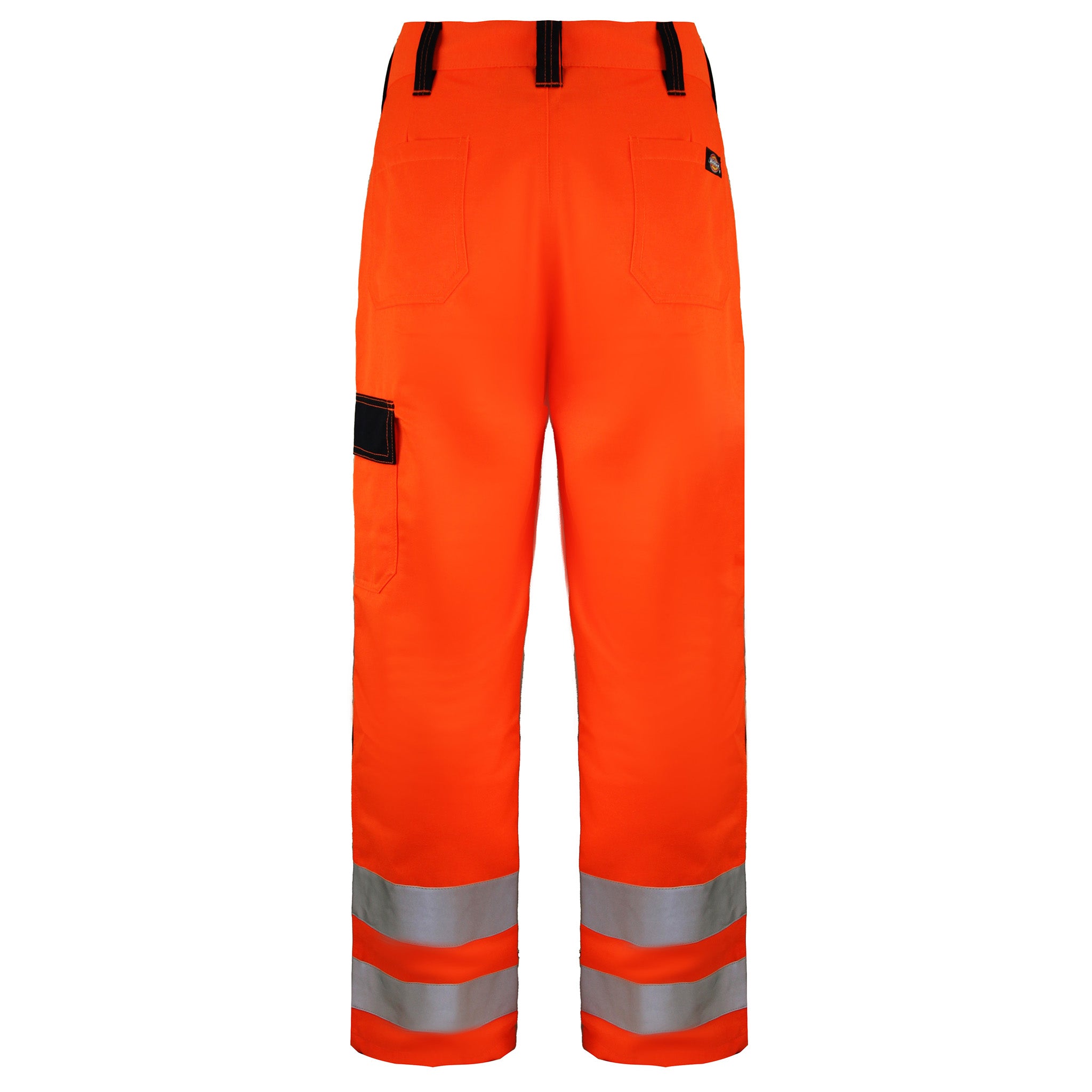 Dickies Everyday Work Wear Hi-Vis Trousers Orange Navy Mens Bottoms SA24 7T ORANGE/NAVY