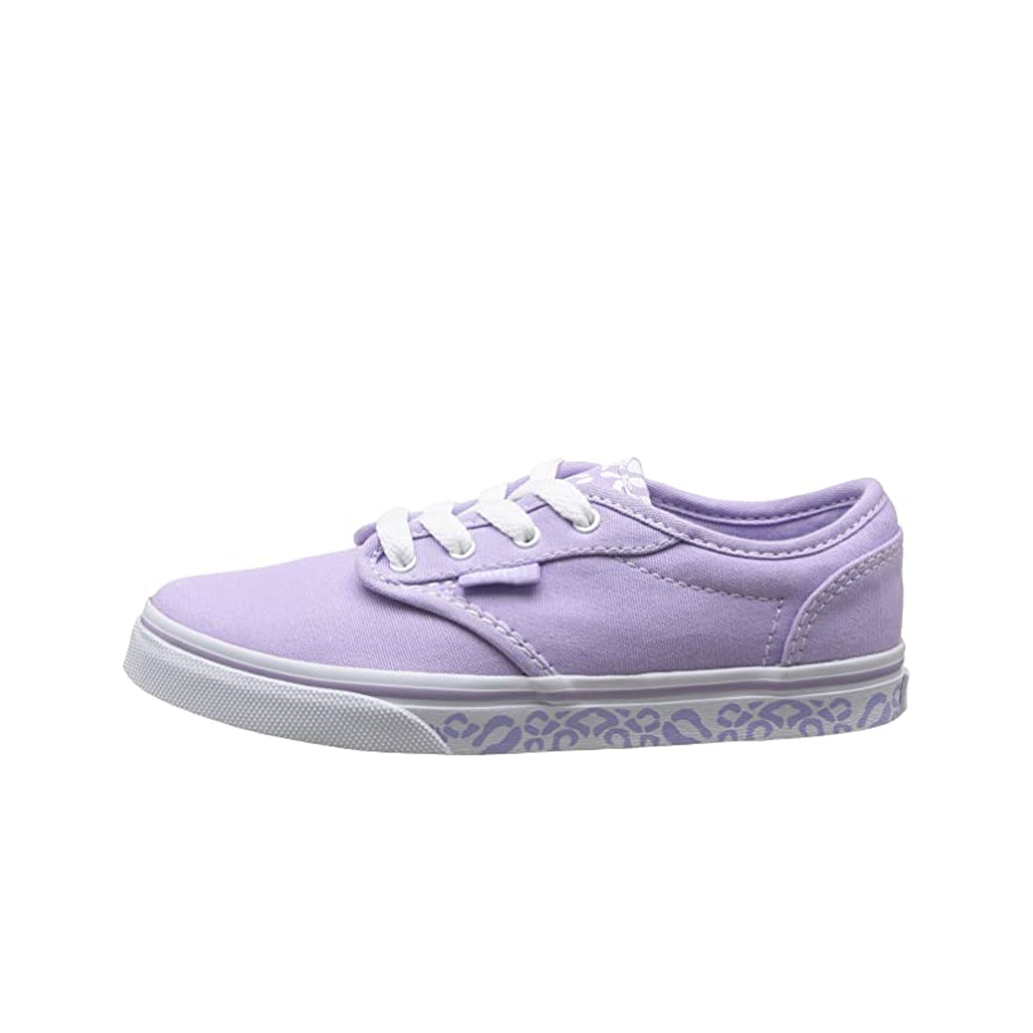 Vans Atwood Low  Lace-Up Purple Canvas Kids Plimsolls SEGAUY