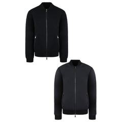 Emporio Armani Mens Black Reversible Bomber Jacket