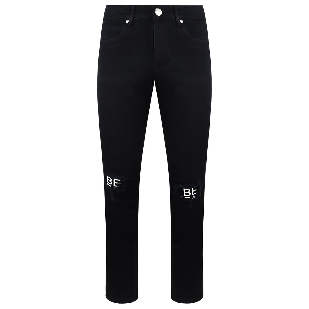 Criminal Damage Real Mens Black Jeans