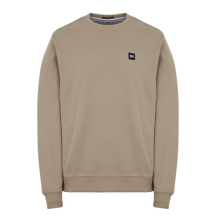 Weekend Offender Logo Mens Light Brown Sweater