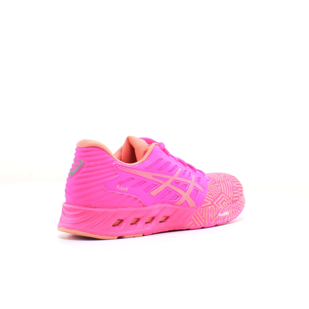 Asics Fuze X Pink Synthetic Womens Lace Up Trainers T6K8N 2076