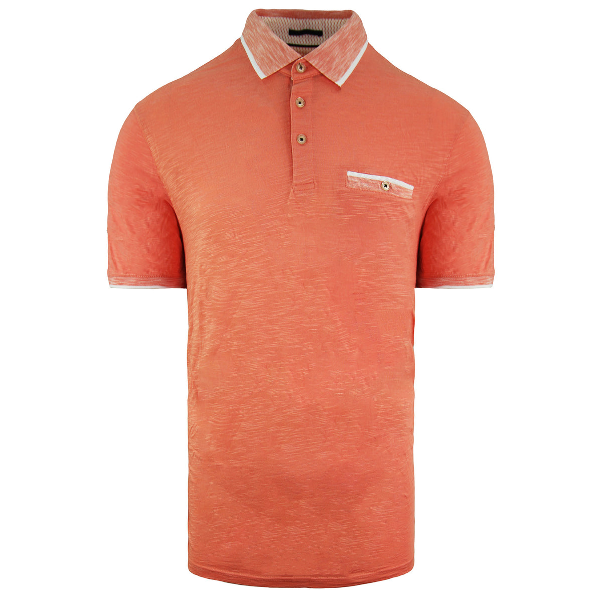 Ted Baker Soft Touch Mens Orange Polo Shirt
