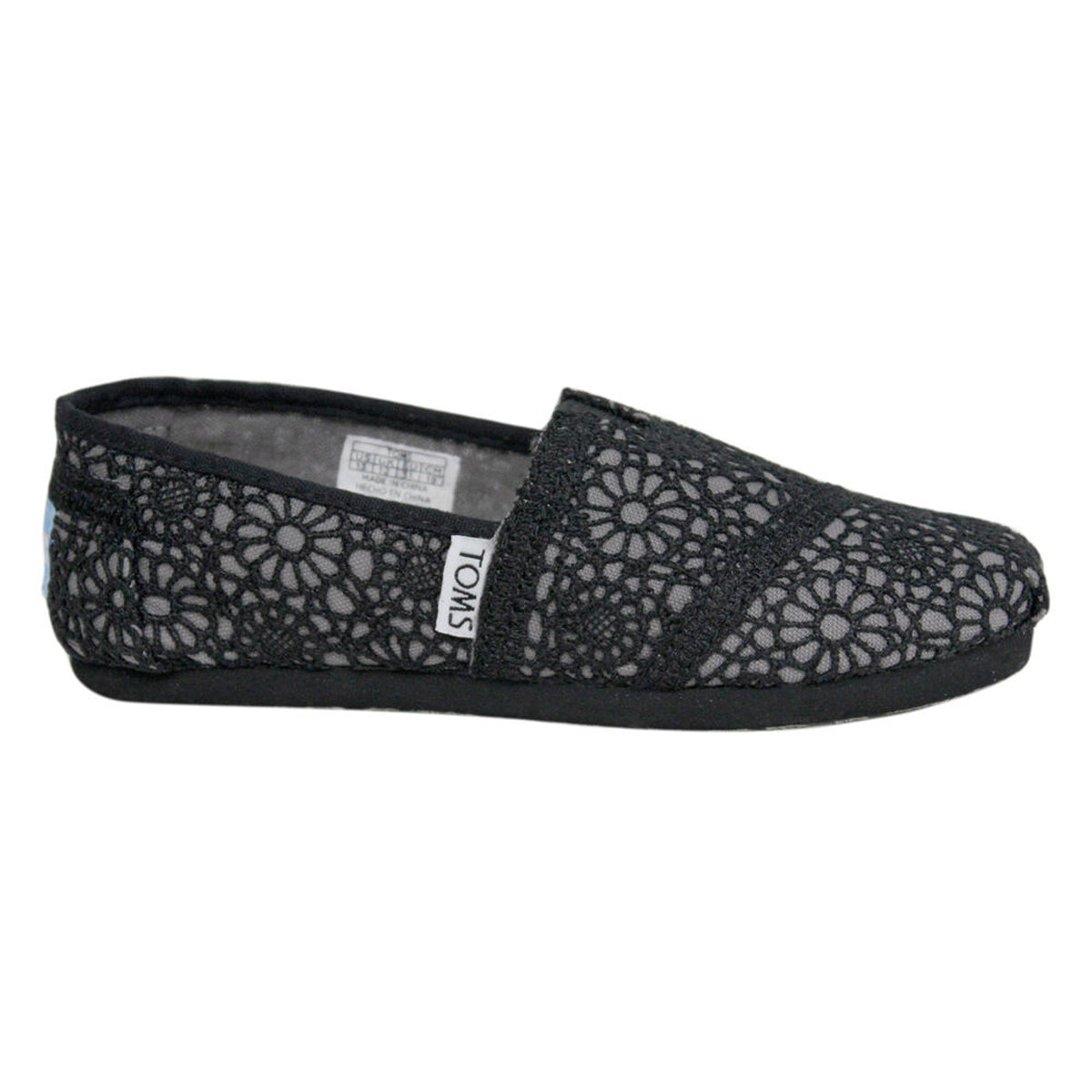 Toms Classic Kids Black Espadrilles