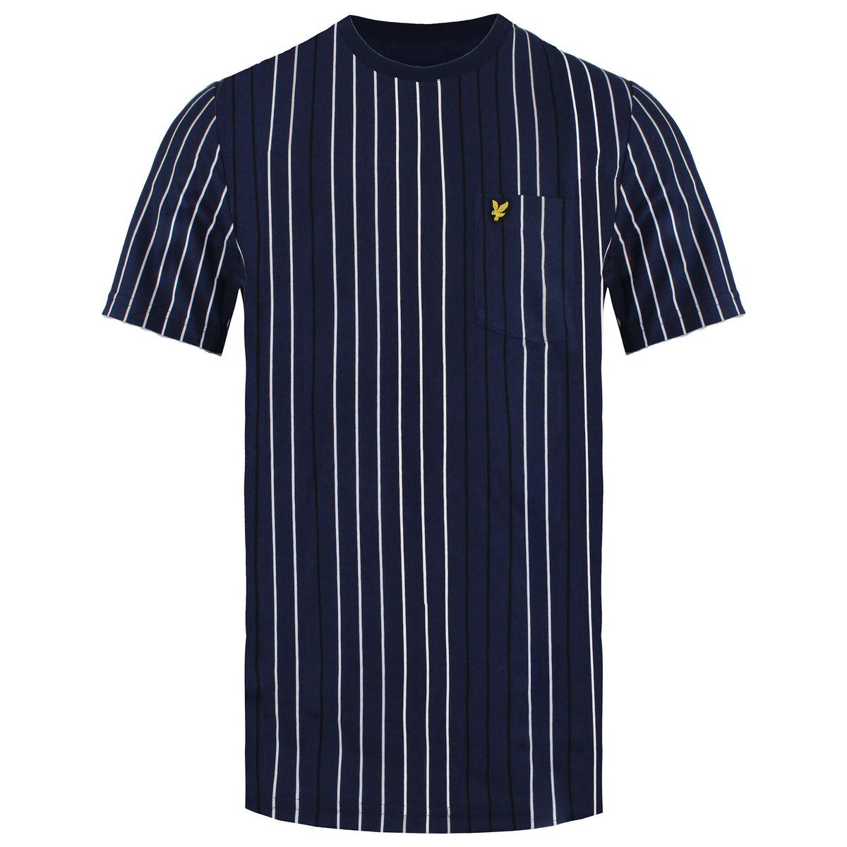 Lyle & Scott Multi Stripe Mens Navy T-Shirt