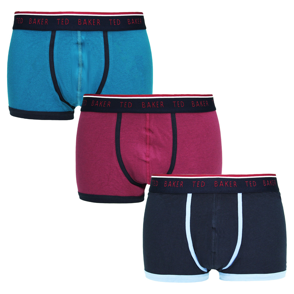 Ted Baker 3-Pack Assorted Fitted Boxer Shorts Pants Set Mens UC8MGU03TEXTCHI