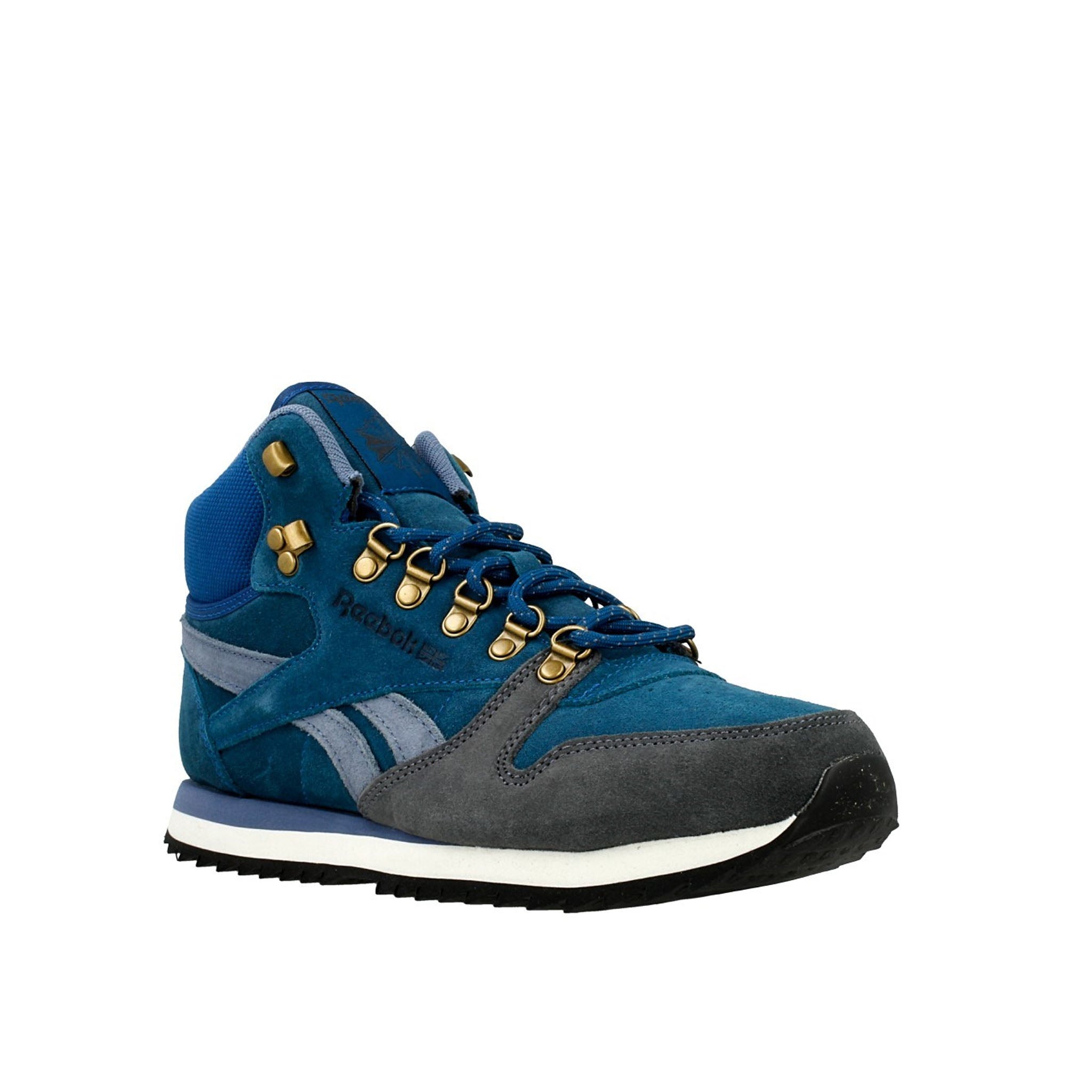 Reebok Classic Mid Lace-Up Blue Suede Leather Womens Trainers V62492