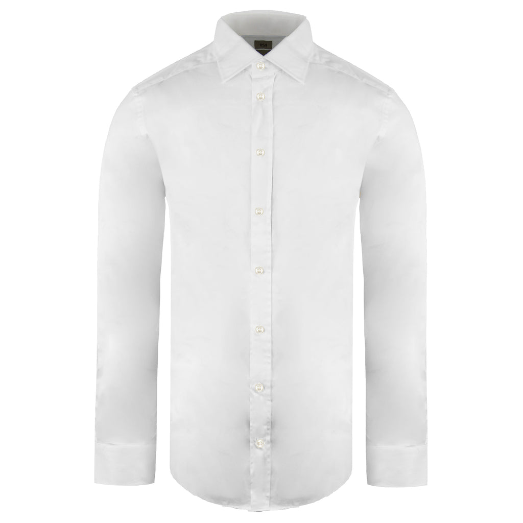 Armani Collezioni Mens White Slim Fit Shirt