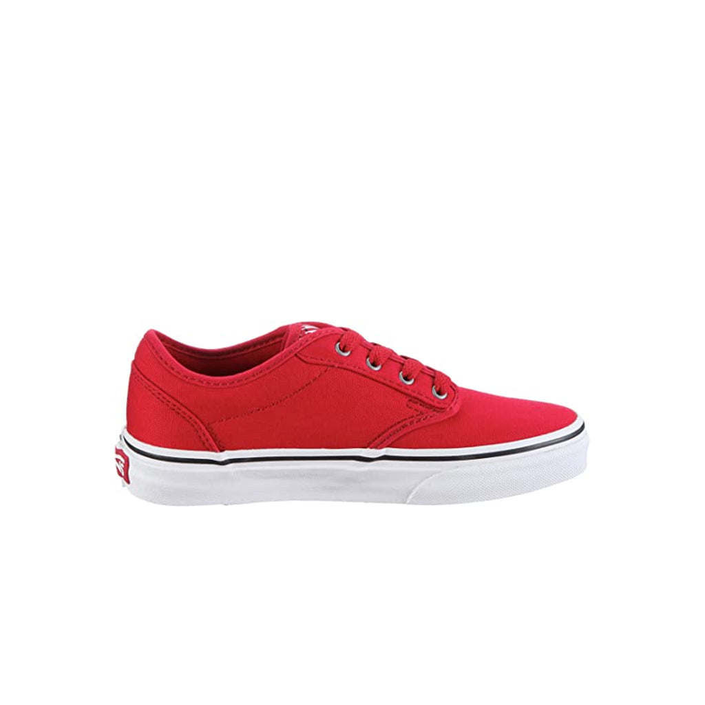 Vans Atwood Lace-Up Red Canvas Kids Plimsolls VKI514A