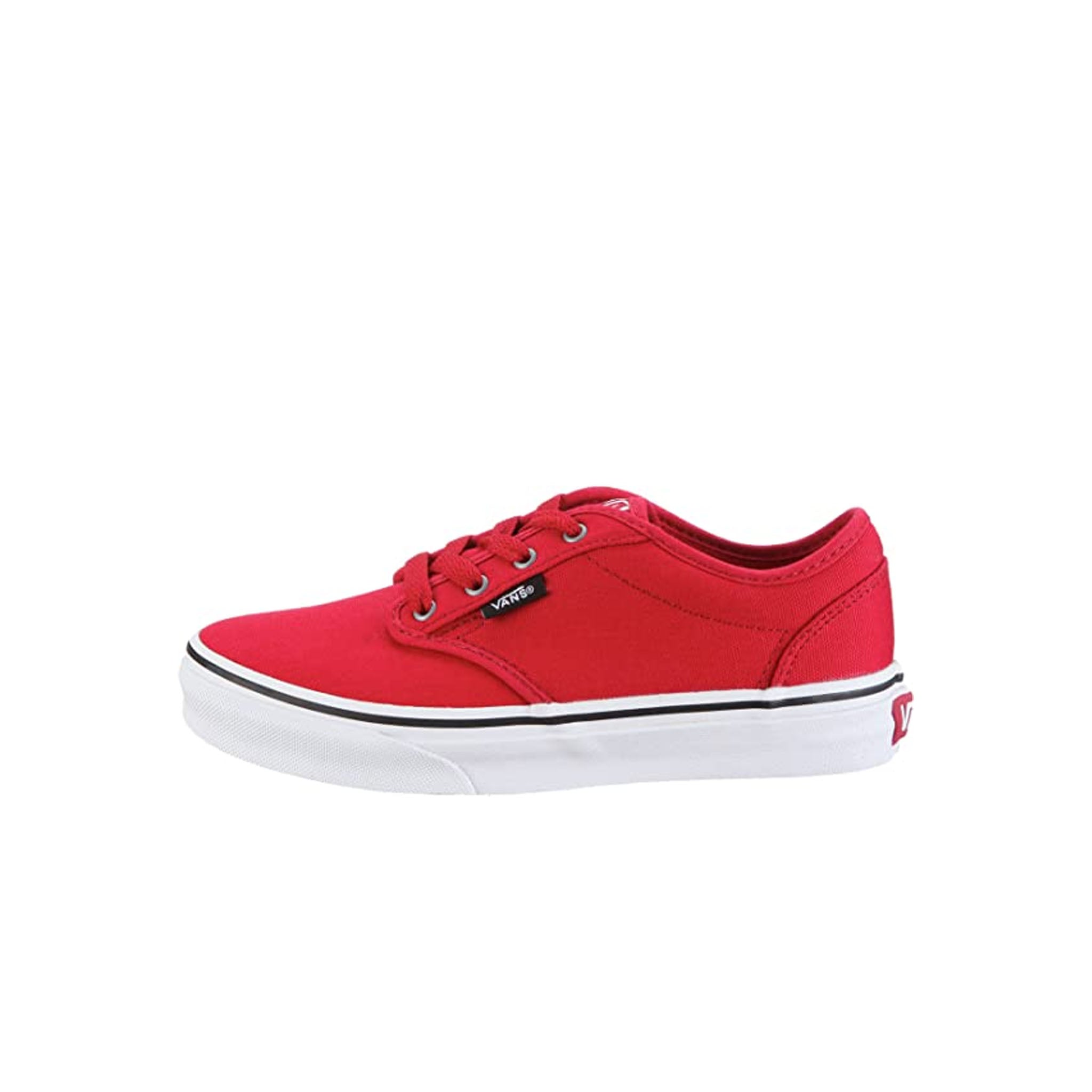 Vans Atwood Lace-Up Red Canvas Kids Plimsolls VKI514A