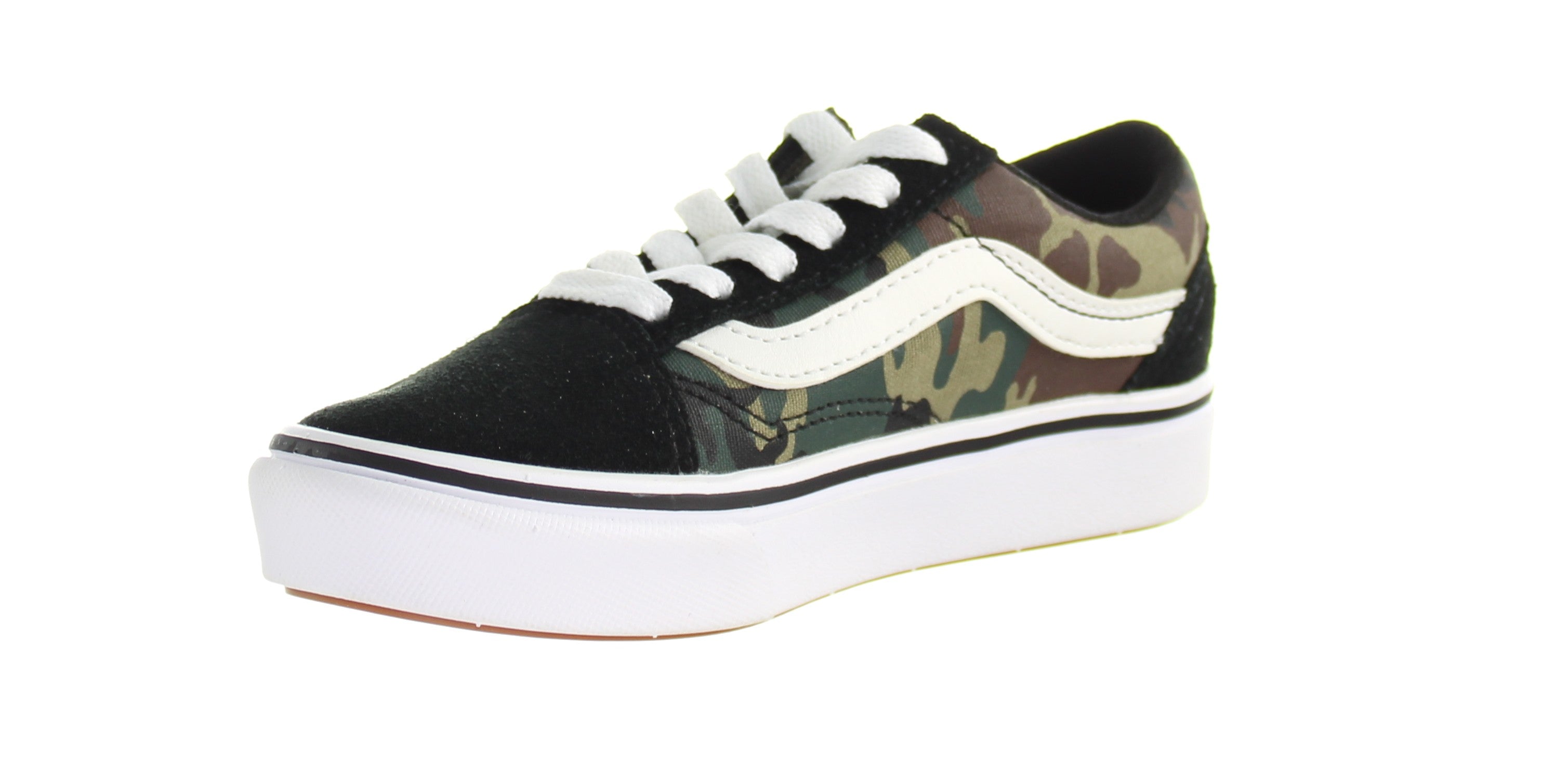 Vans ComfyCush Old Skool Kids Black Plimsolls