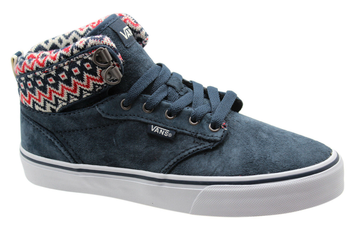 Vans Off The Wall Atwood Hi Top Womens Blue Trainers