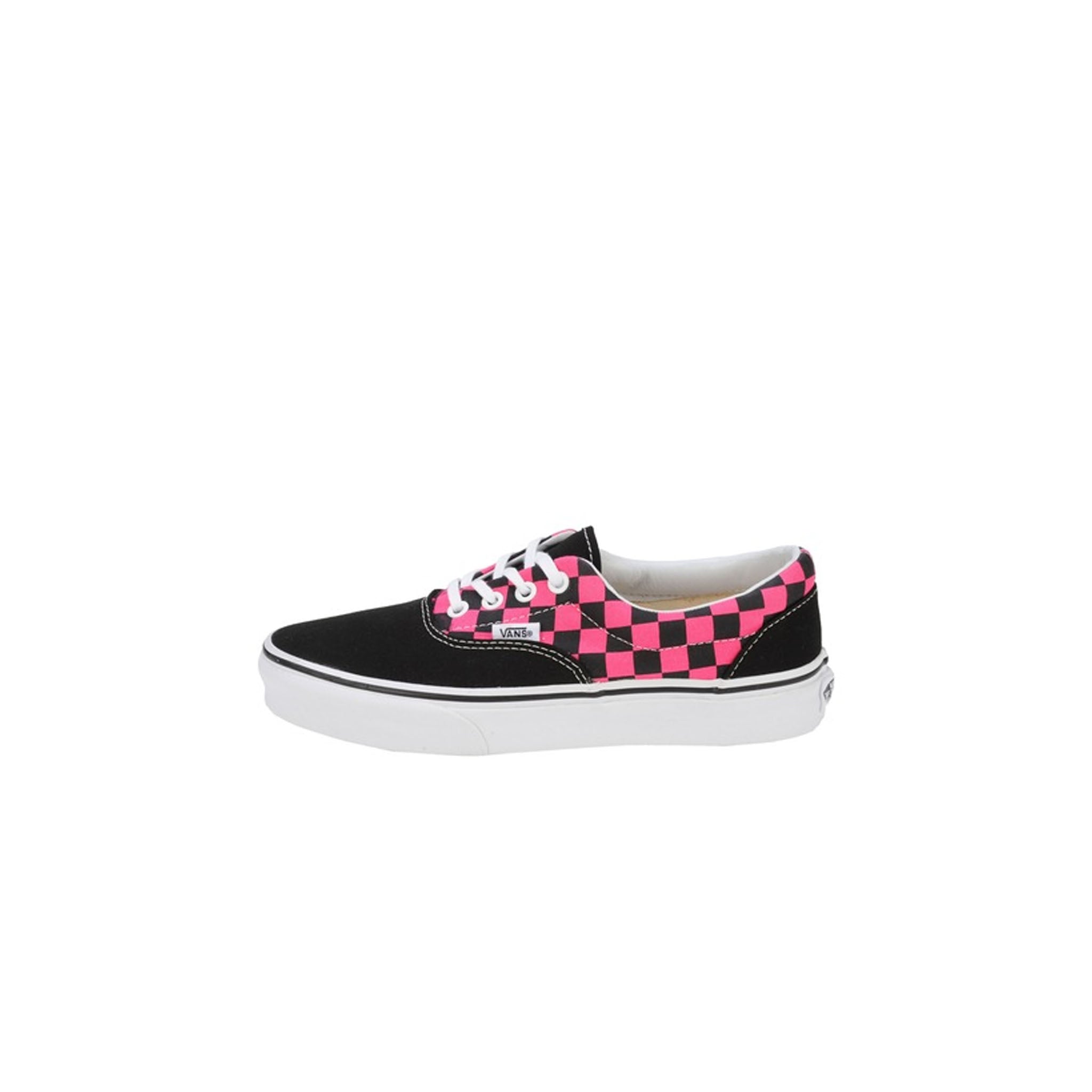 Vans Era Lace-Up Pink Canvas Womens Plimsolls W3CEB4 Black