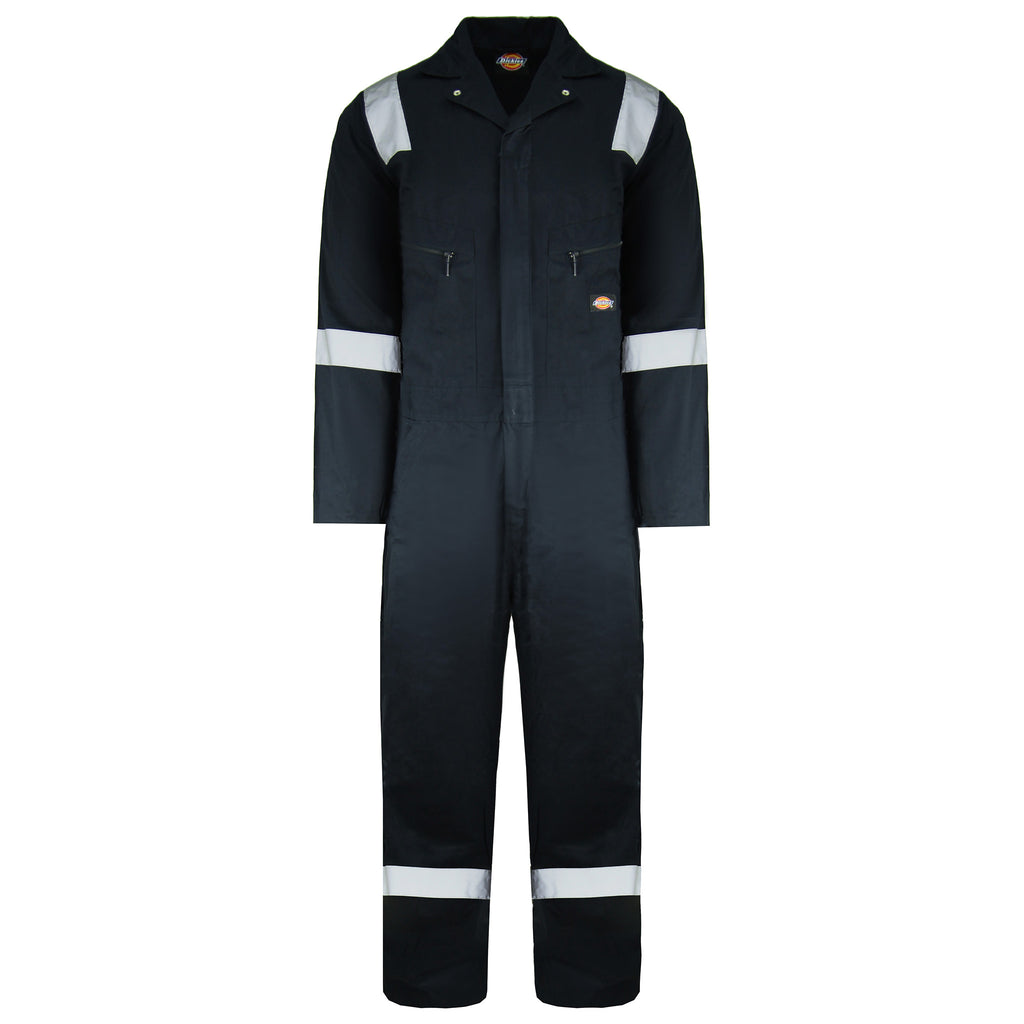 Dickies Hi-Vis Lighweight Cotton Navy Blue Mens Work Wear Coverall WD2279LW NAVY/BLUE