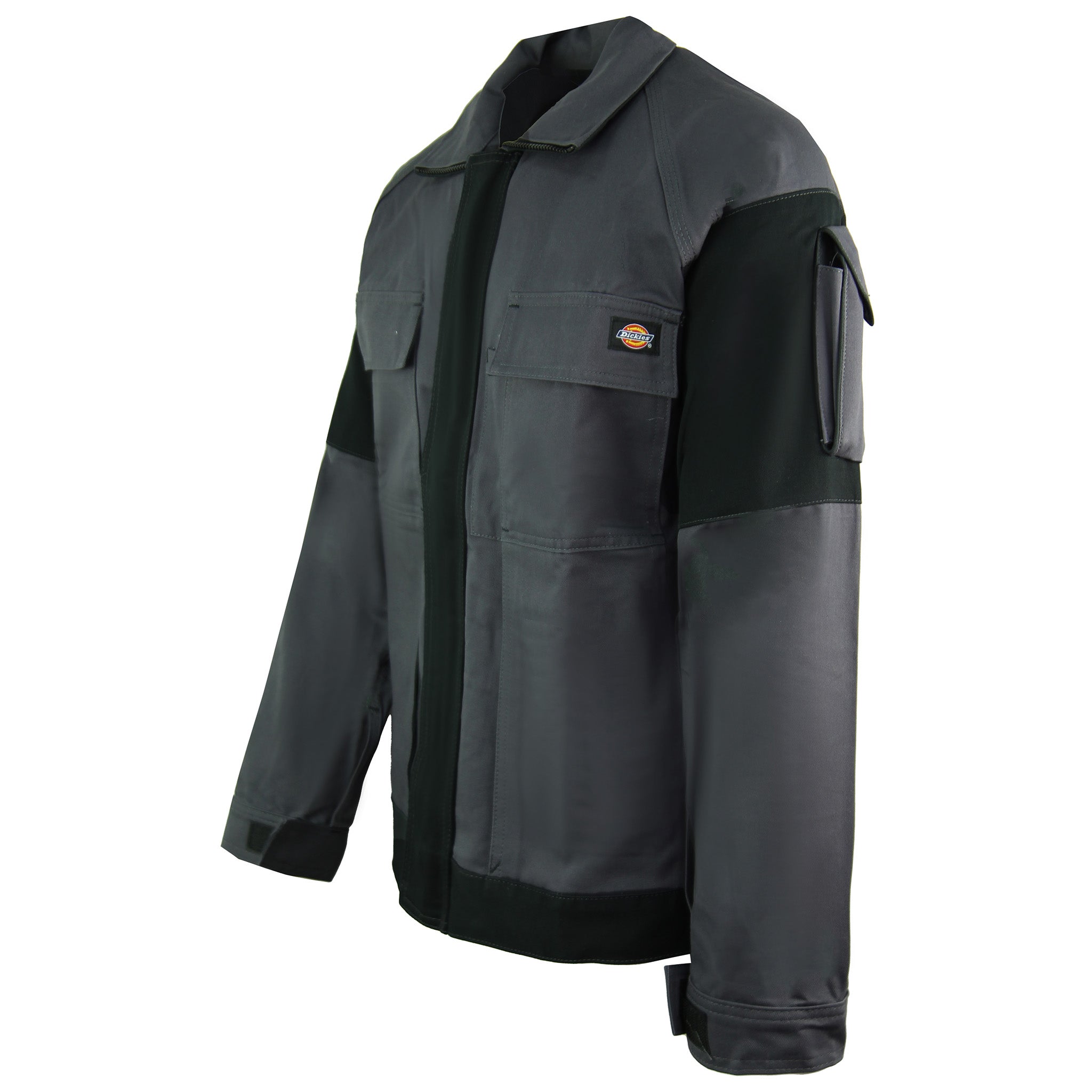 Dickies Grafter Duo Tone Mens Grey/Black Work Wear Jacket