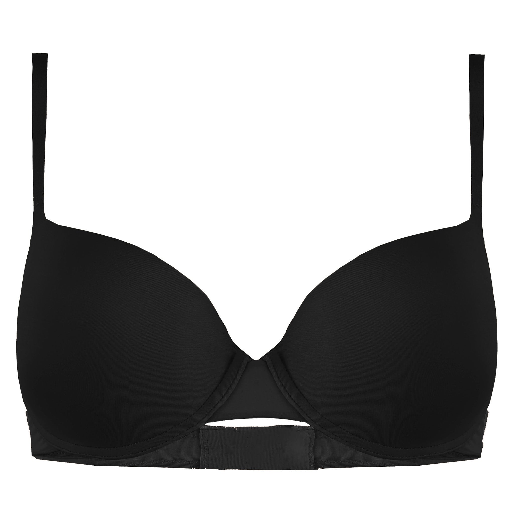 Wonderbra 2-Pack Black Beige Womens T-Shirt Push-Up Bra W0BHN 0CZ