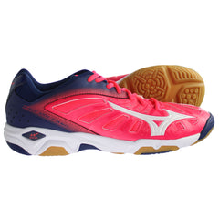 Mizuno Indoor Wave Volcano Womens Pink Handball Shoes