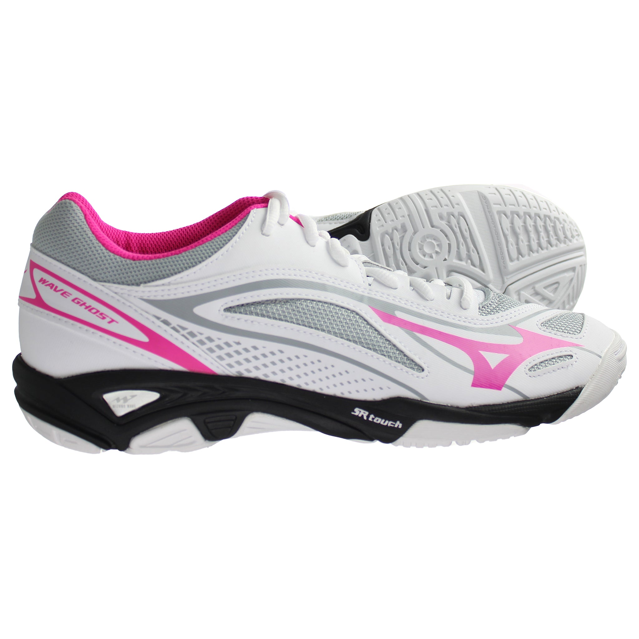 Mizuno Indoor Wave Ghost Womens White Handball Shoes