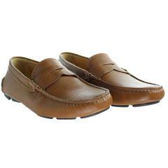 Giorgio Armani Casual Loafers Mens Brown Shoes