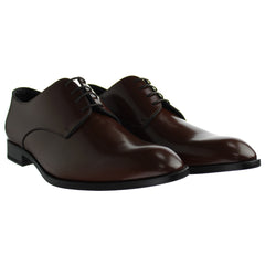 Emporio Armani Terracotta Formal Mens Brown Shoes