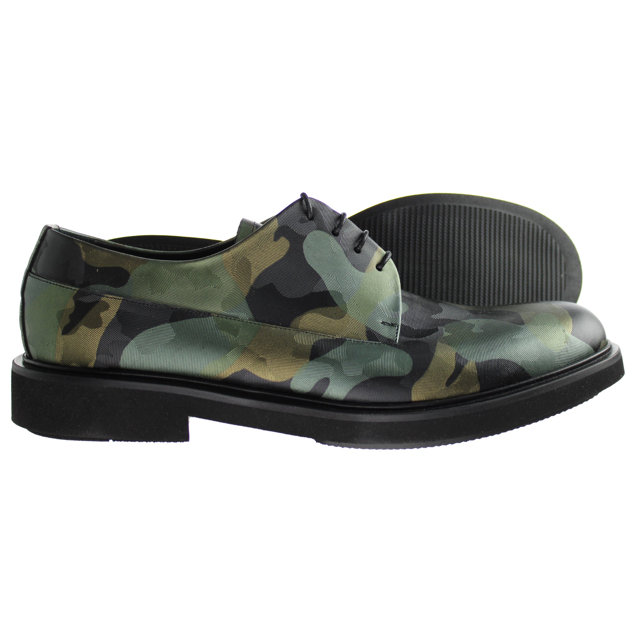 Emporio Armani Camo Mens Green Shoes