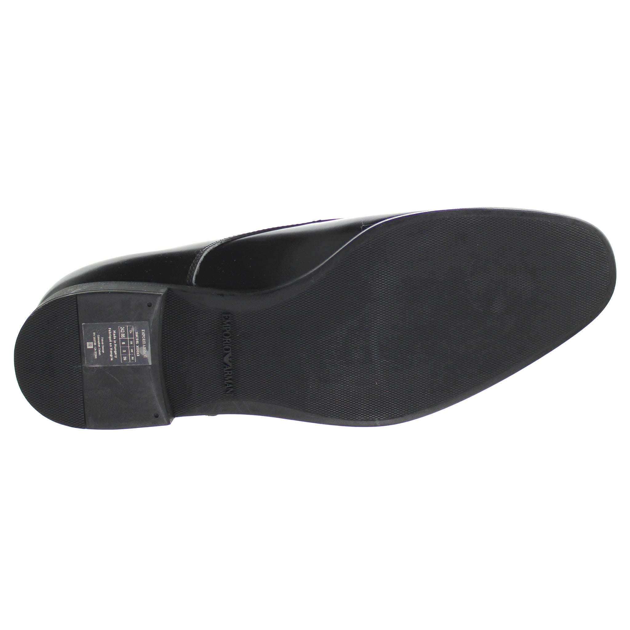 Emporio Armani Formal Mens Black Shoes