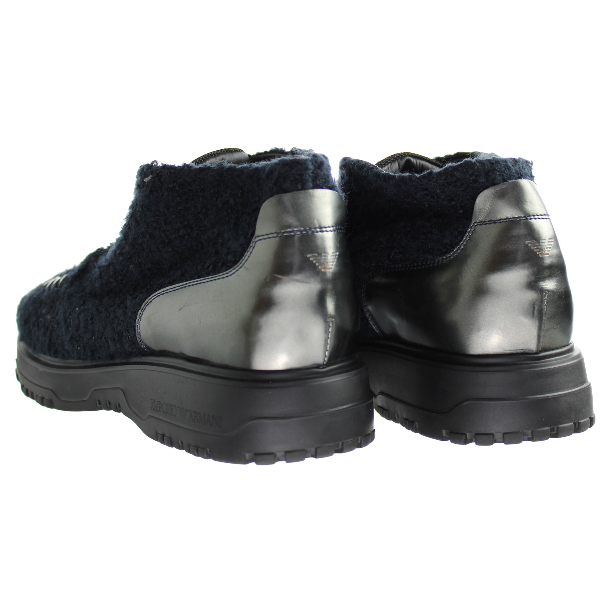 Emporio Armani Ankle Mens Navy Boots