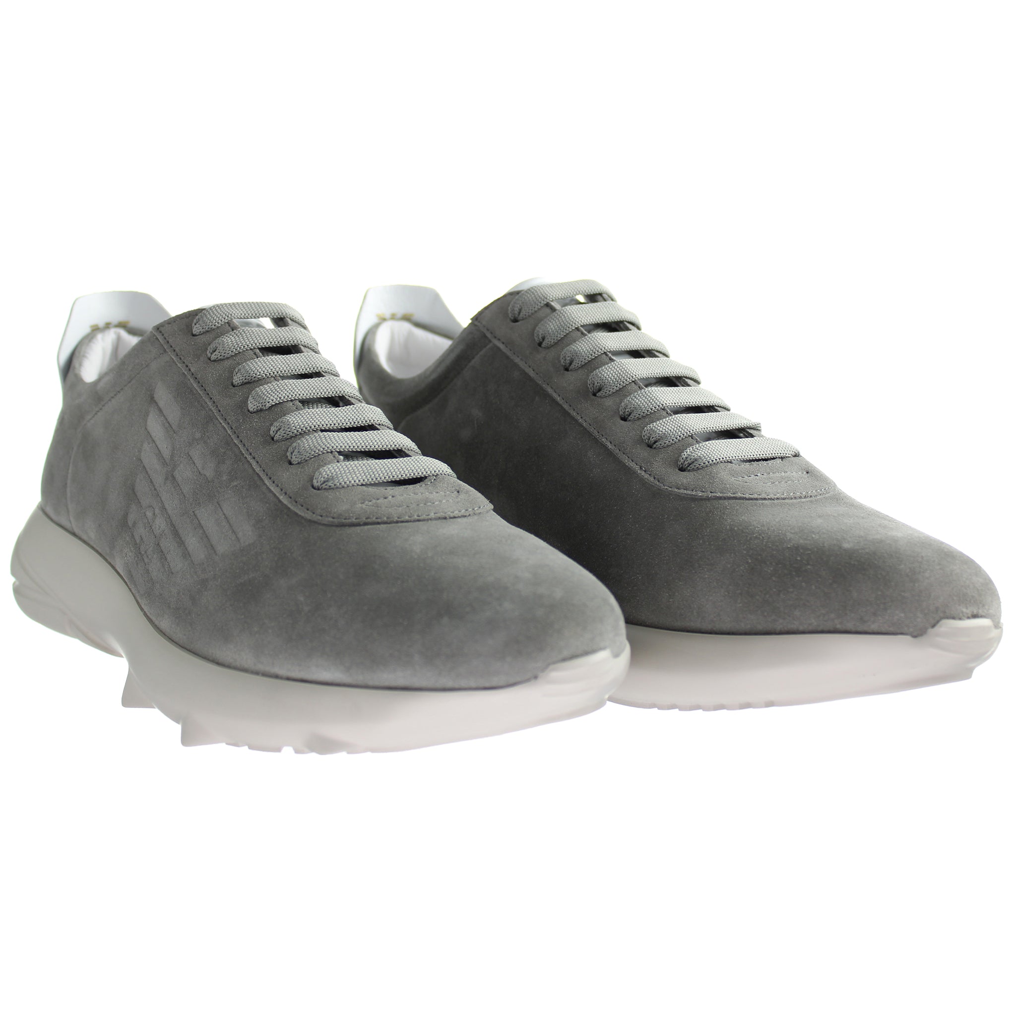 Emporio Armani Mens Grey Trainers