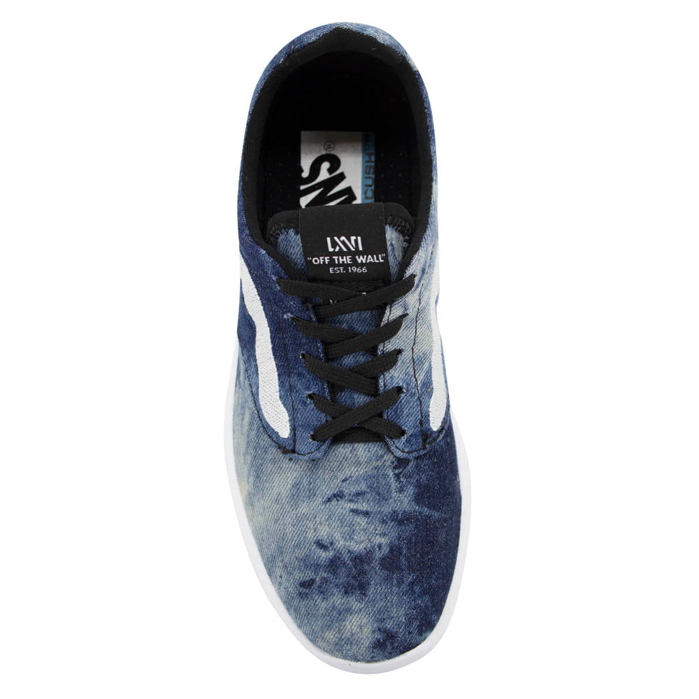 Vans LXVI Off The Wall Iso 1.5 Acid Denim Black Lace Up Unisex Trainers XB8HEX