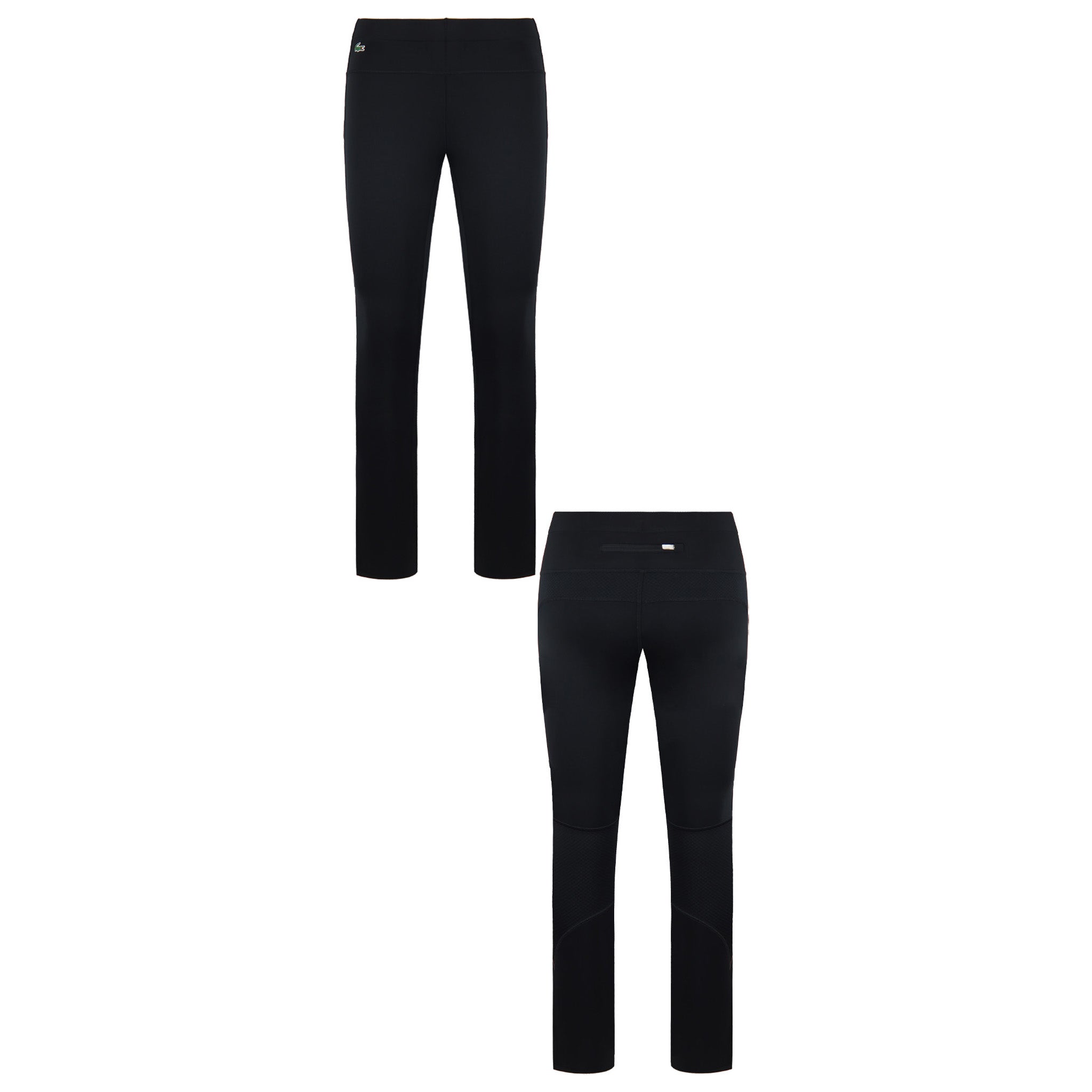 Lacoste Stretch Sport Womens Black Track Pants